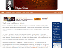 Tablet Screenshot of chopinmusic.net